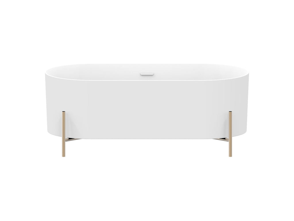 Brisca bathtub white with tabs gold or black